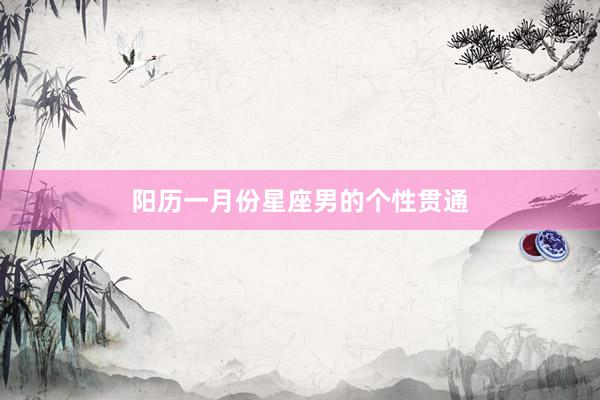 阳历一月份星座男的个性贯通